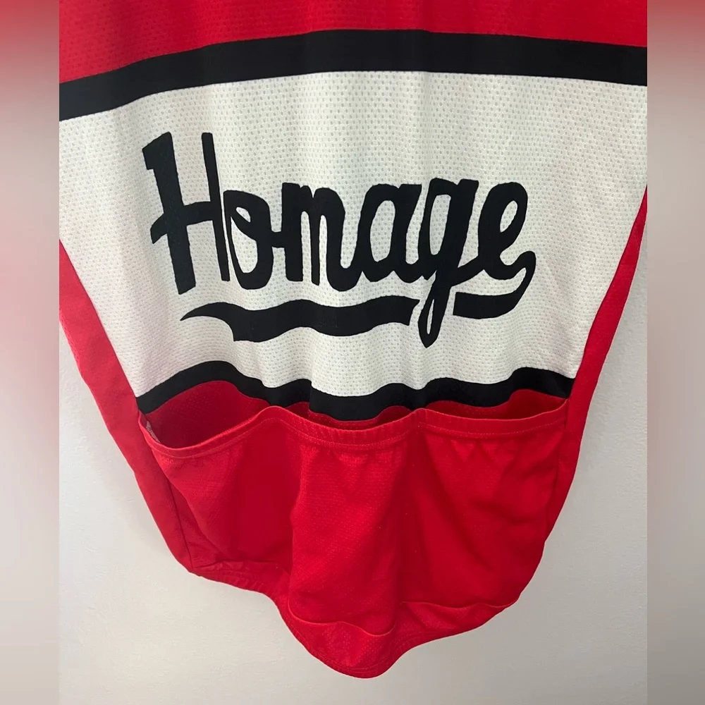 HOMAGE Cycling Jersey - Red/White/Black - Medium - Picture 4 of 5